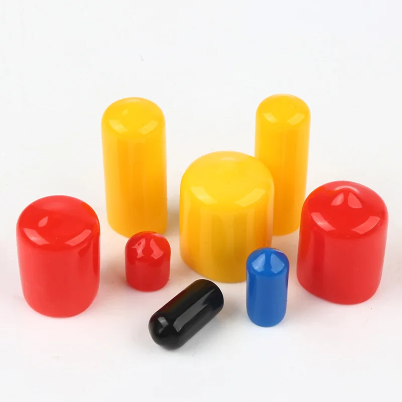 Customized PVC Protective Cover Protective Cap Plastic Dust Caps Screw Soft Covers Wire Thread protection Plug
