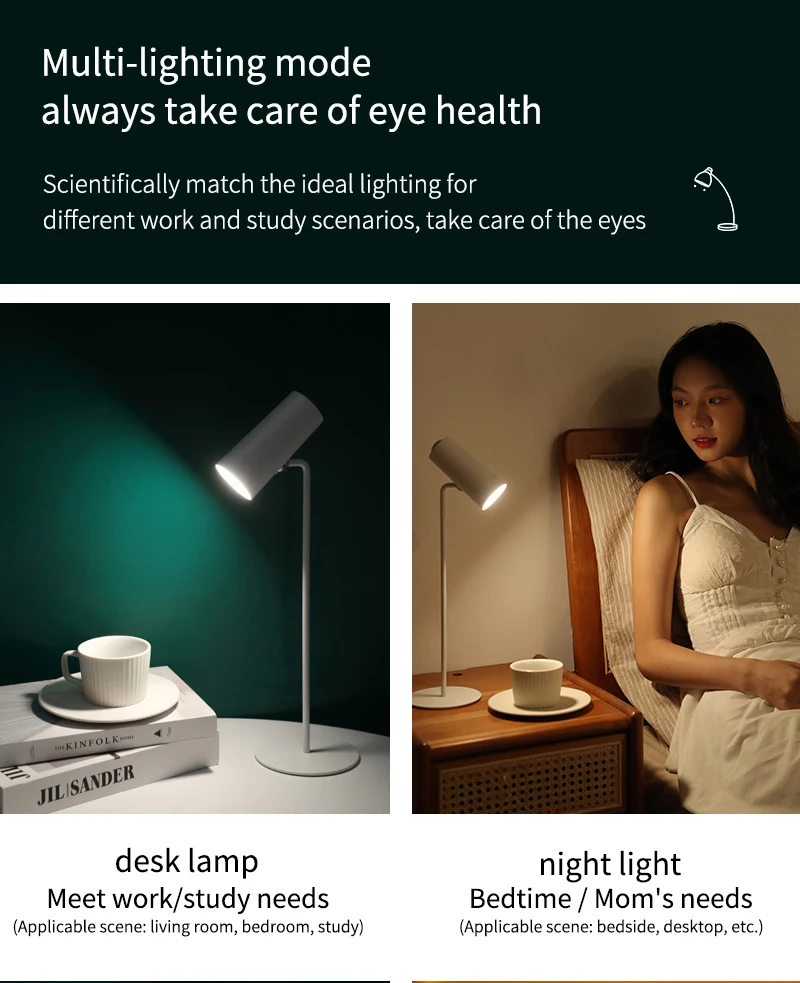 product new arrival rechargeable sunset atmosphere light modern office small desk light led multifunction touch table lamp for office-40