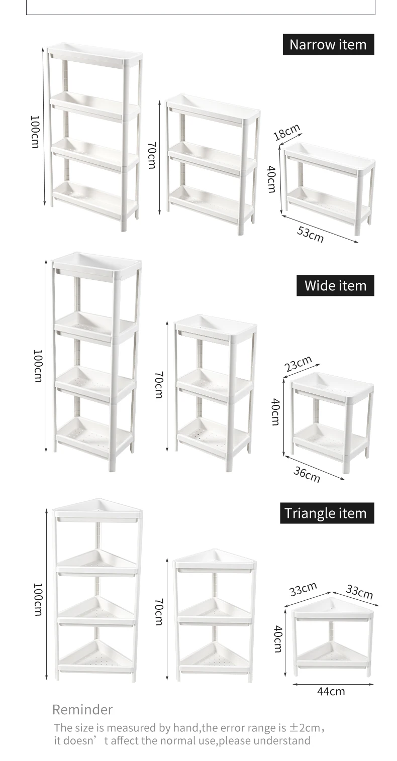 Ike Style Removable Plastic Corner Shelf Living Room Storage Corner ...