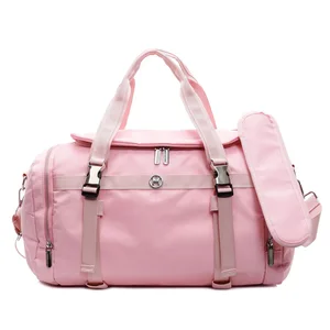 Custom Logo Large Capacity Nylon Yoga Sport Shoulder Hand Bag Latest Design with Waterproof Feature for Gym Women