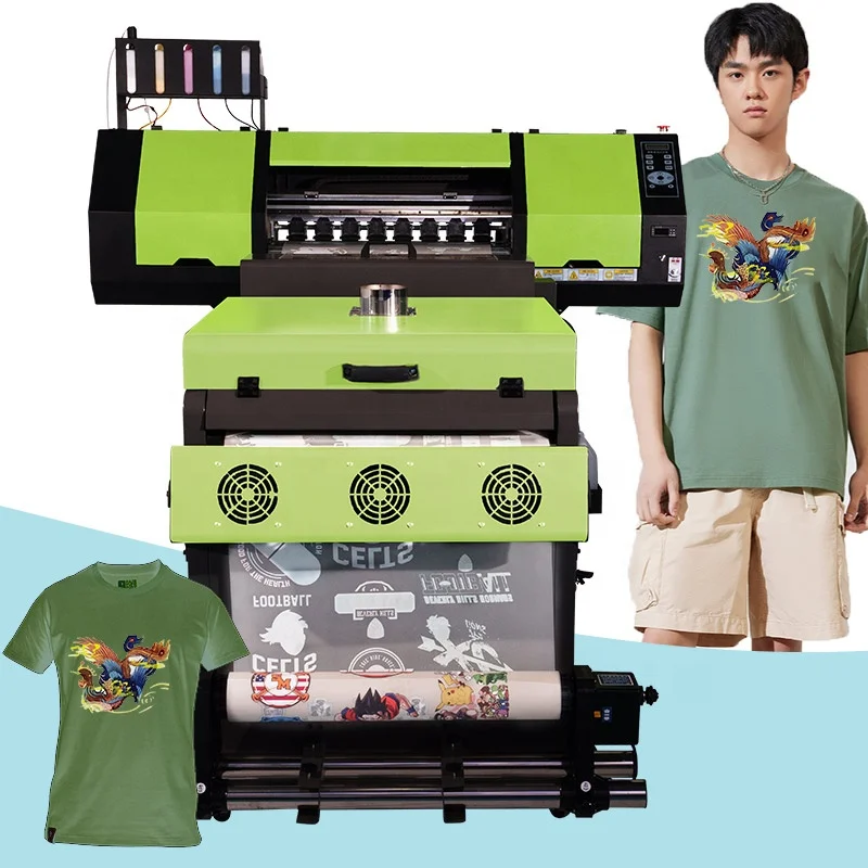 Okai 24inch DTF Printer Machine - Dual Head Powder Shaker for High