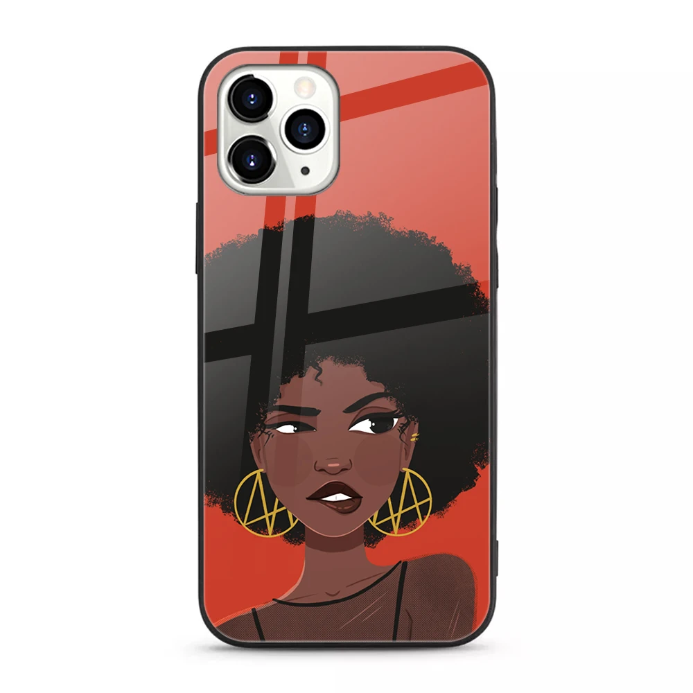 hot selling melanin poppin black girl art designer phone cover