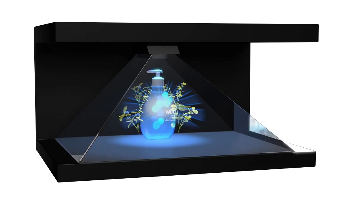 270度42インチ3Dホログラムディスプレイショーケースホログラフィック