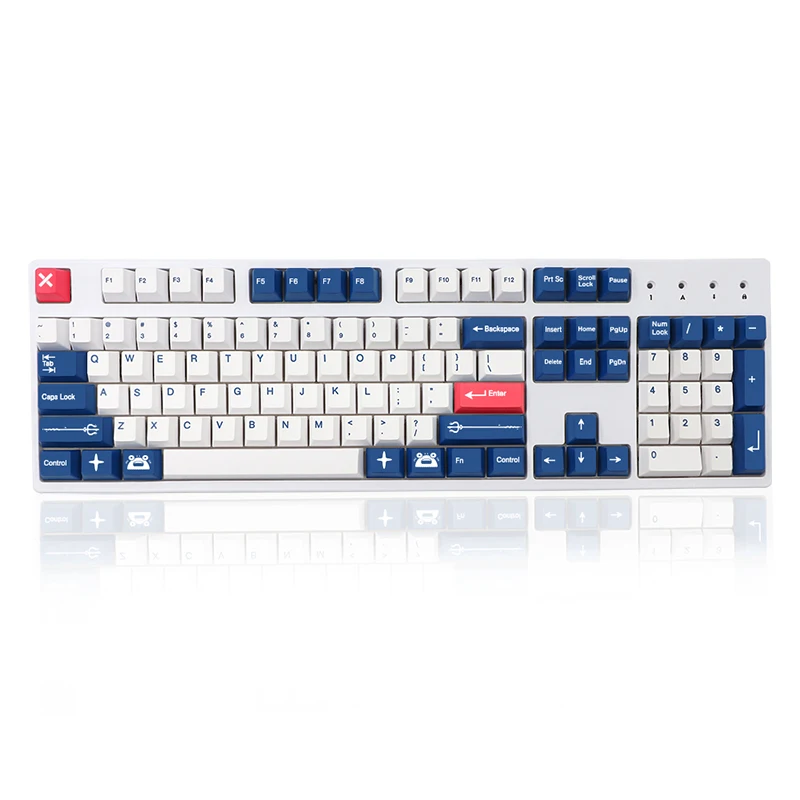RAMA a Shrimp PBT Keycaps for Dz60/Gk61/68/75/84/980/ Custom Keycaps for Corsair STRAFE K65 K70 Logitech G710+ 7 U Space Keycap