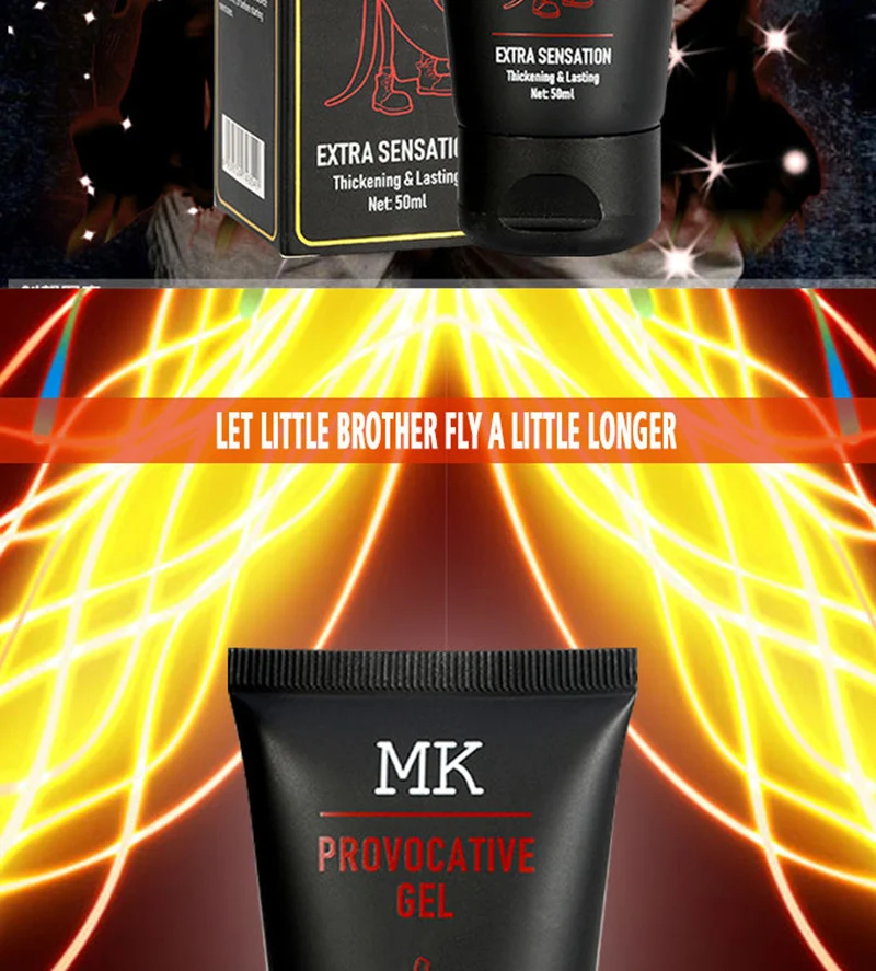 MK 50ml Penis Enlargement Cream / Gel, Penis Sex Massage Oil for Men Sex Health Care Supplies