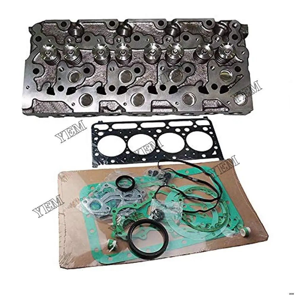 Engine Part New KumarBros USA Complete Cyl Head&Upper Gasket Set FITS for Bobcat 763KUBOTAV2203