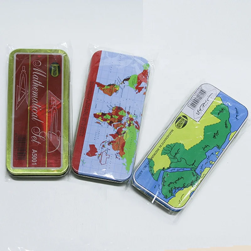 Tin Stationery Case Mathematics Set