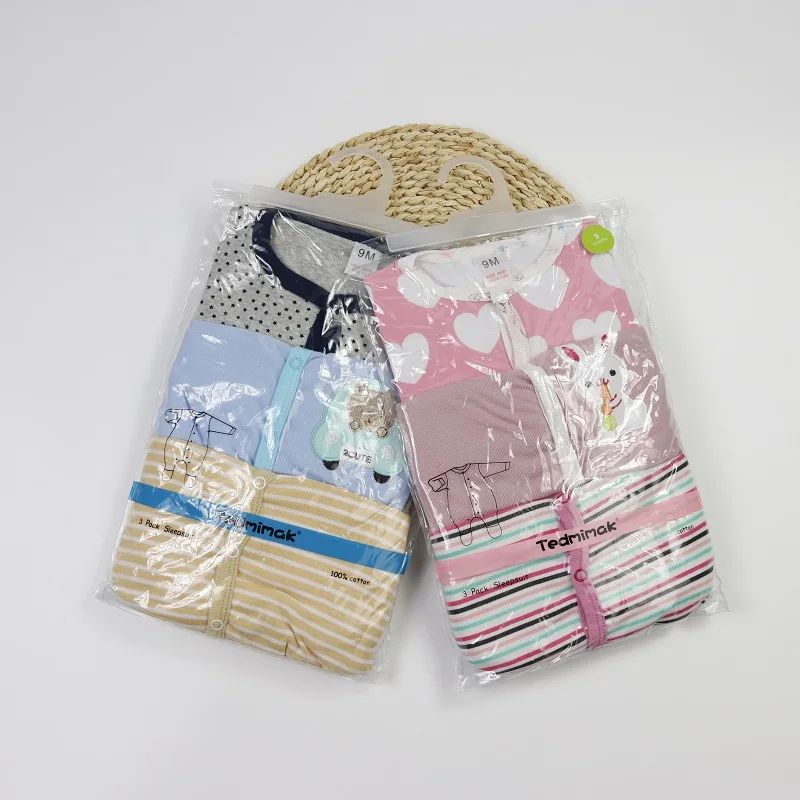 3 шт., детский хлопковый комбинезон с длинным рукавом