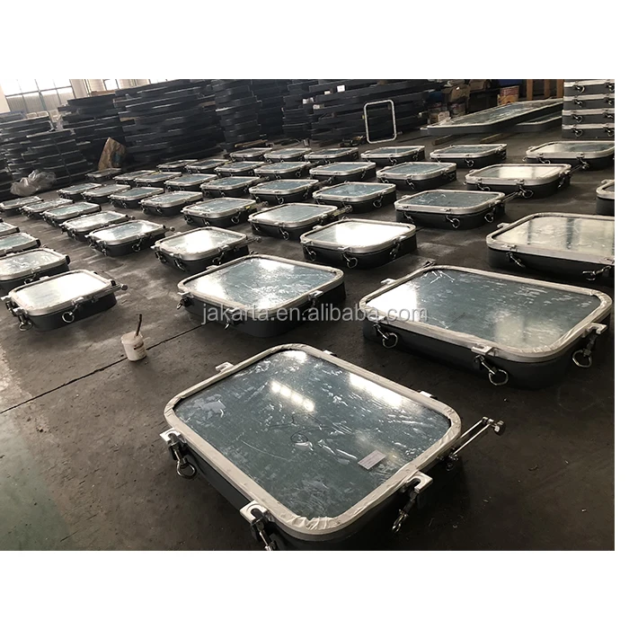 Professional Fixed Open Type Aluminum Window Waterproof Boat Hatch Cover Boat windows with SOLAS Standard