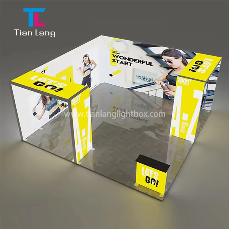 TianLang Elastic Fabric Light Box Signboard Dining Room Restaurant Cafe Fabric Light Box Custom Advertising Light Boxes