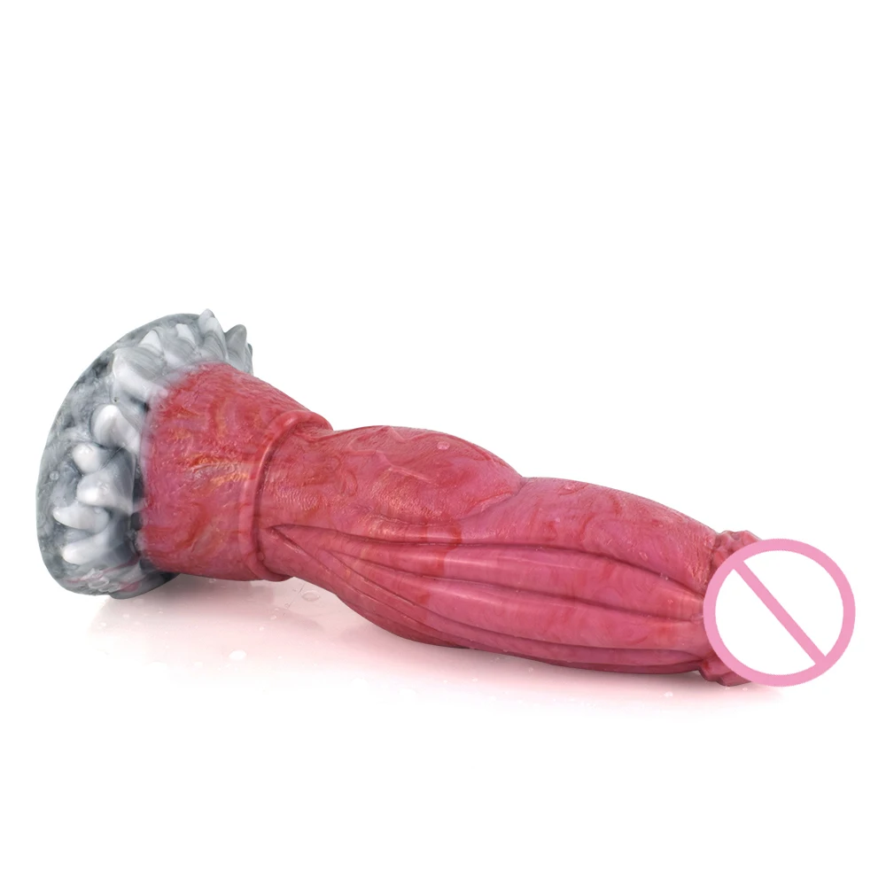 Realistic Monster Vibrating Dildo with Suction Cup Adult Women's Sex Toy