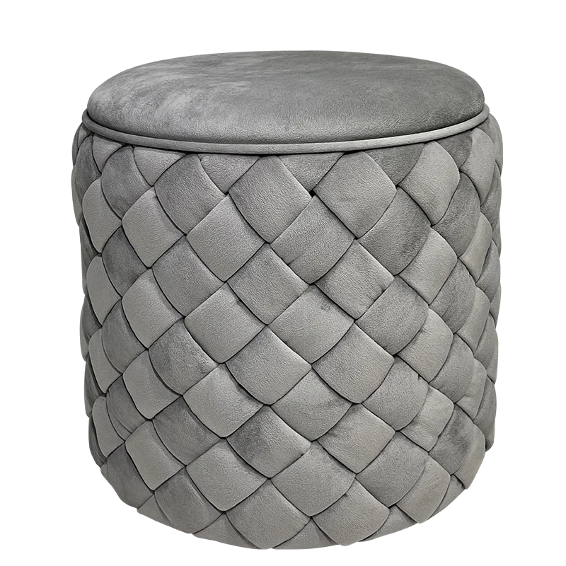 Round Ottoman Stool Various Color Comfortable Furniture