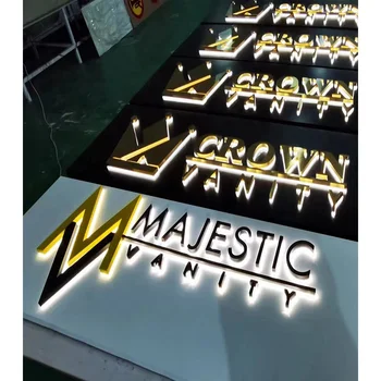 acrylic led sign board backlit 3d acrylic letter sign sign board led light Store backlit letter logo manufacturer