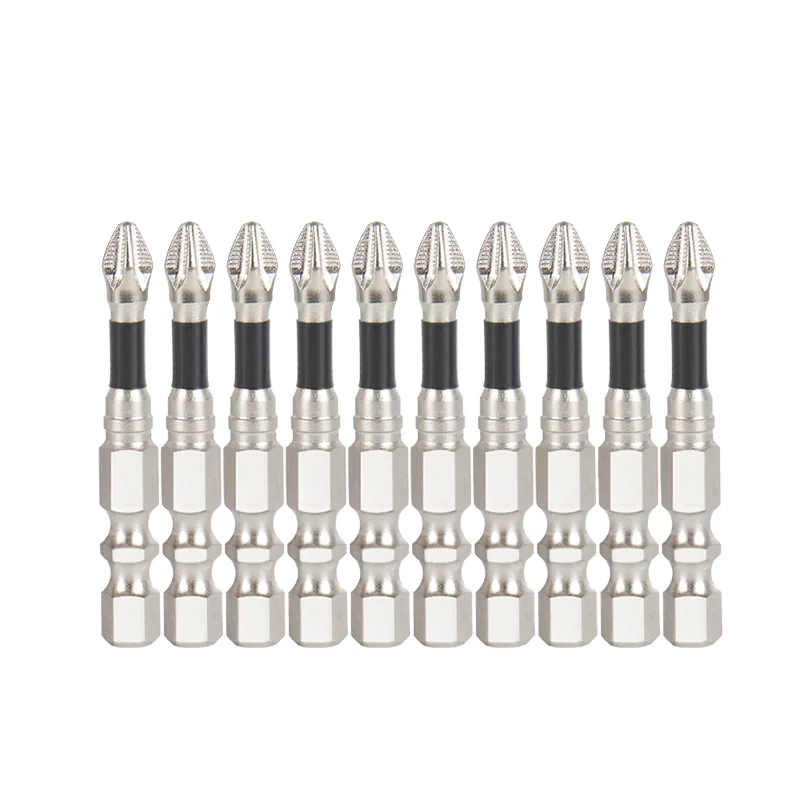 MOYOTEC Industrial Magnetic Screwdriver Bits S2 Steel Phillips Anti-Slip Shock-Proof Strong Magnetic