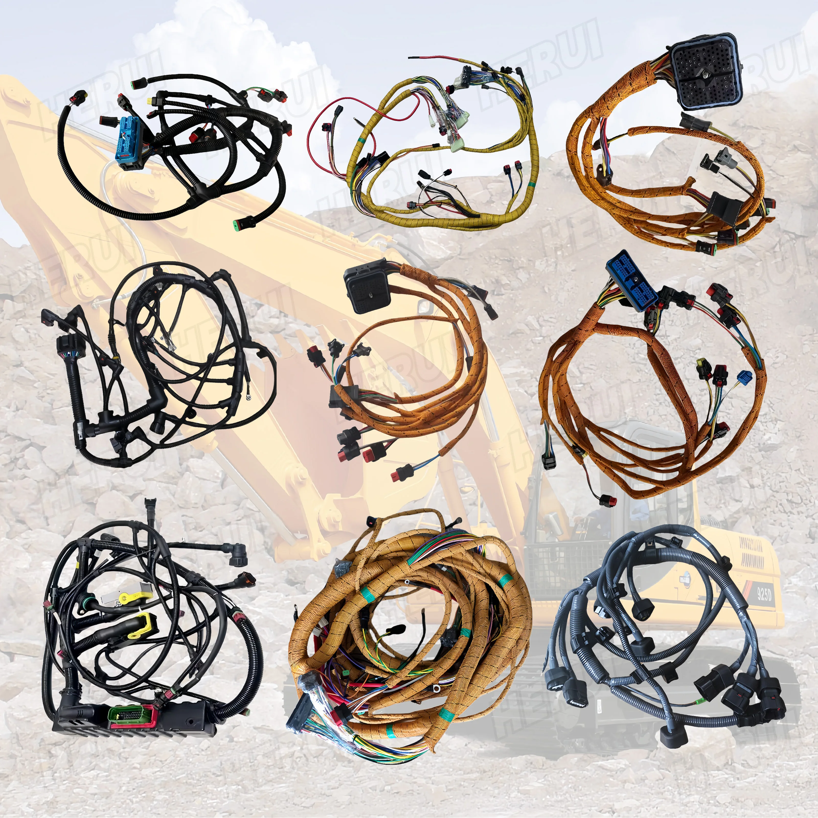 Excavator Various Engine Harness Fuel Injector Wire Harness Plug Harness for Caterpillar Komatsu Hyundai JCB Hitachi Kobelco