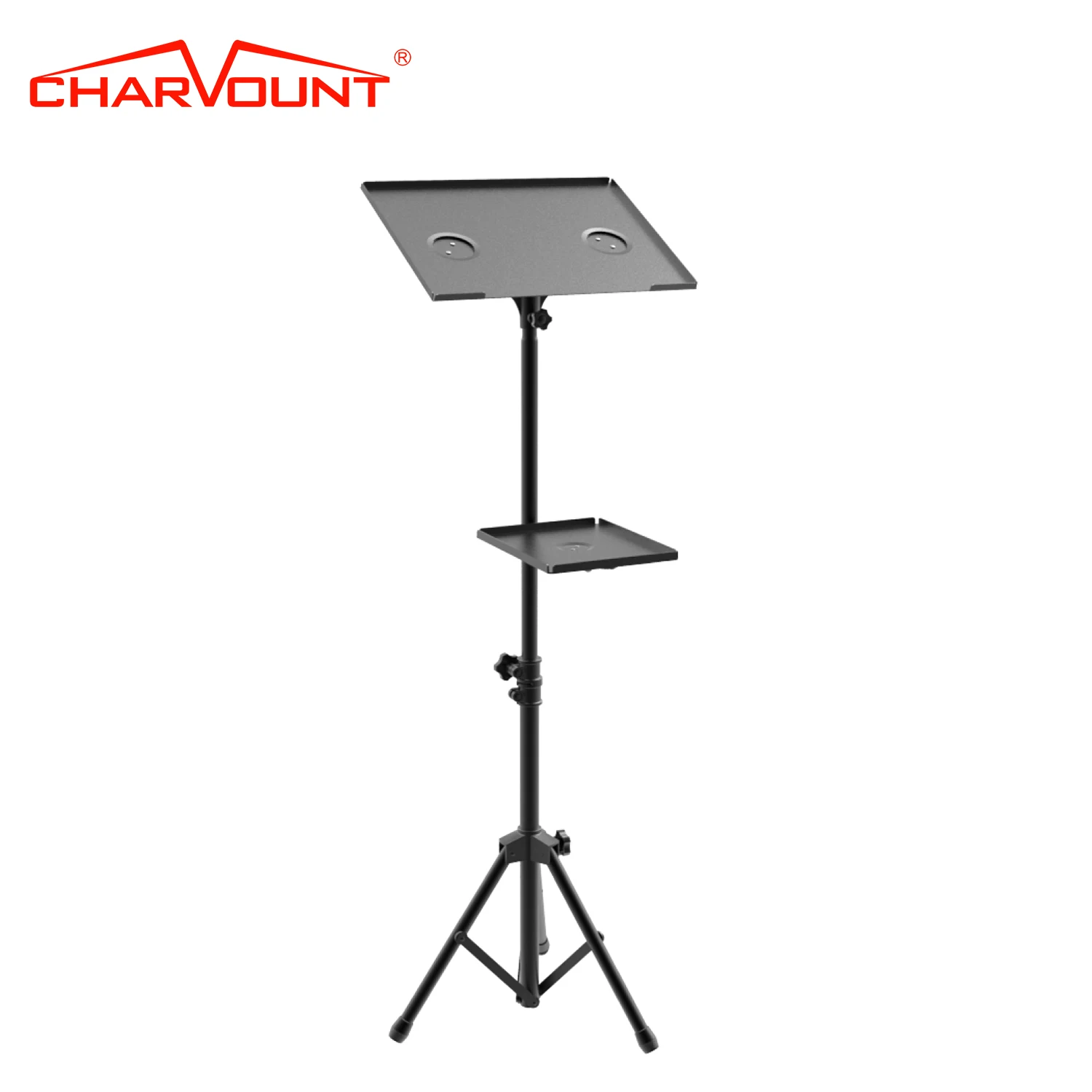 Ergonomic Aluminum Adjustable Laptop Floor Laptop Tripod Stand Vertical