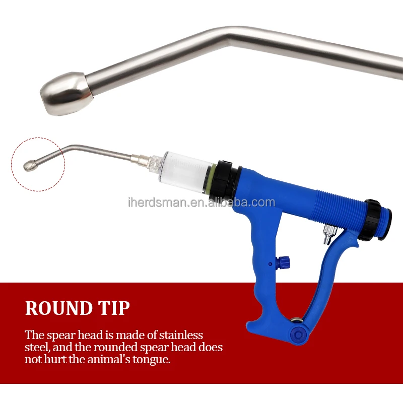 10ml Veterinary Animals Cattle Sheep Goats Pet Poultry Injector Feeding ...