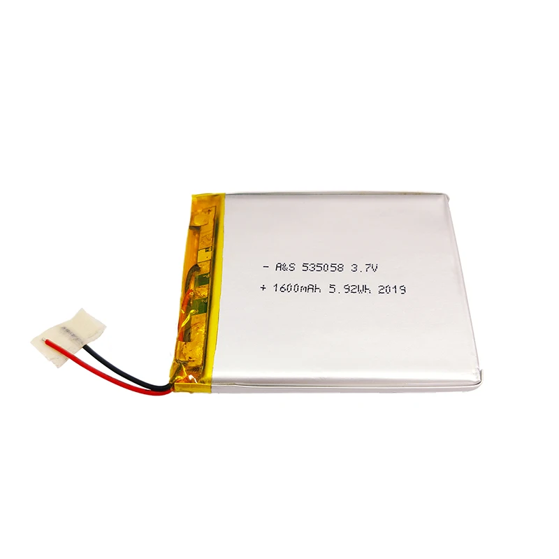 UL approved batteries 535058 3.7v 1600mah lithium ion polymer battery