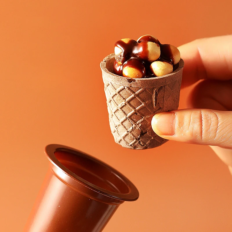 Snacks Wholesale 320g Ice Cream Cone Choco Cup Biscuit Halal