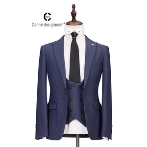 Mens Suits 3 Piece Slim Fit Wedding Coffee Business Dinner Suit for Men Cenne Des Graoom Lapel Blazer Waistcoat Trousers