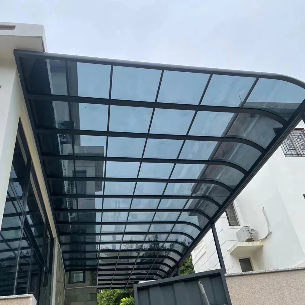 Waterproof Outdoor Polycarbonate Sheet Polycarbonate Plate Balcony Patio Transparent Roof