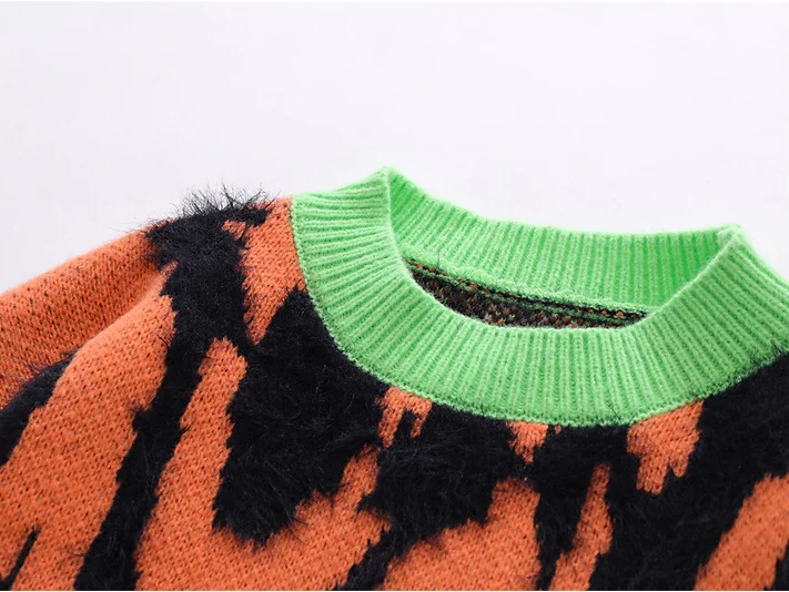 Men's new fashion trend jacquard knitted cashmere sweater