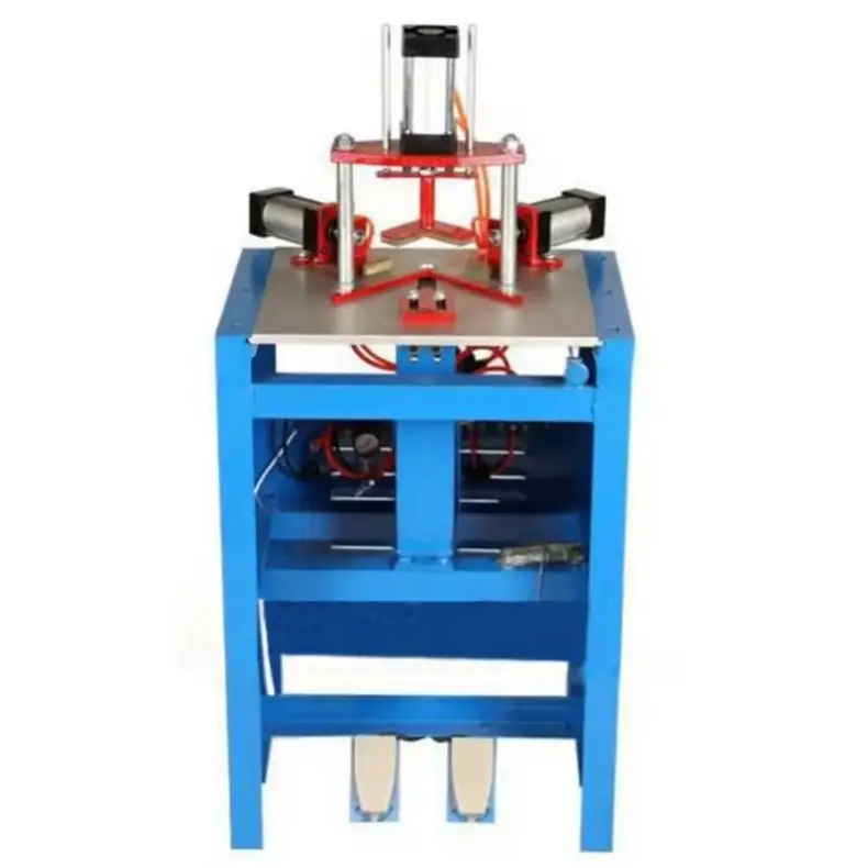 Fully Automatic Pneumatic Frame Nailing Machine for Wood Frame Machine Photo and Picture Frame Corner Cutting Machine