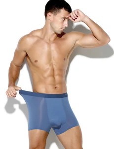 AK OEM Men's Seamless Underwear Mens Nylon Plain Boxers Shorts Ice Silk Boxer Underwear Men