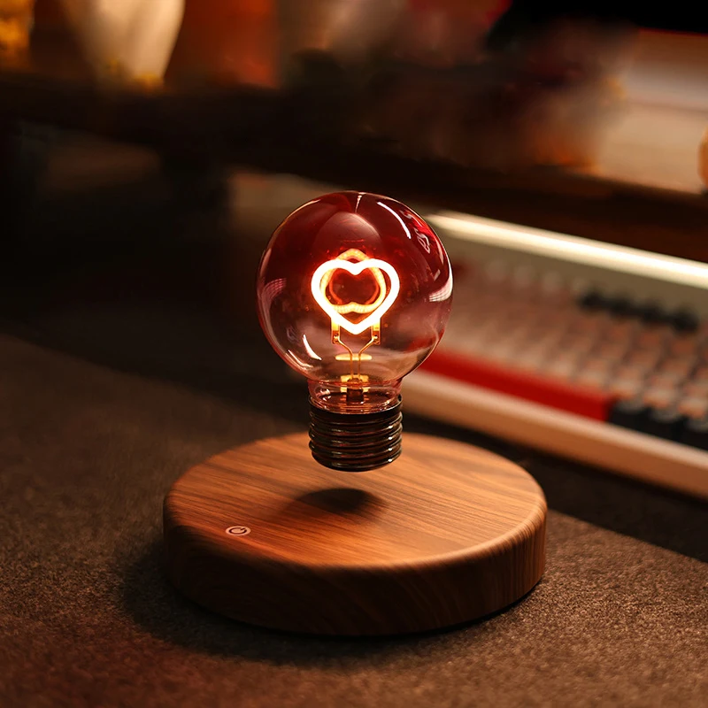 Creative Cross-Border Maglev Light Bulb Desk Lamp Smart Home Atmosphere Small Night Bedroom Bedside Decoration Wholesale Gift
