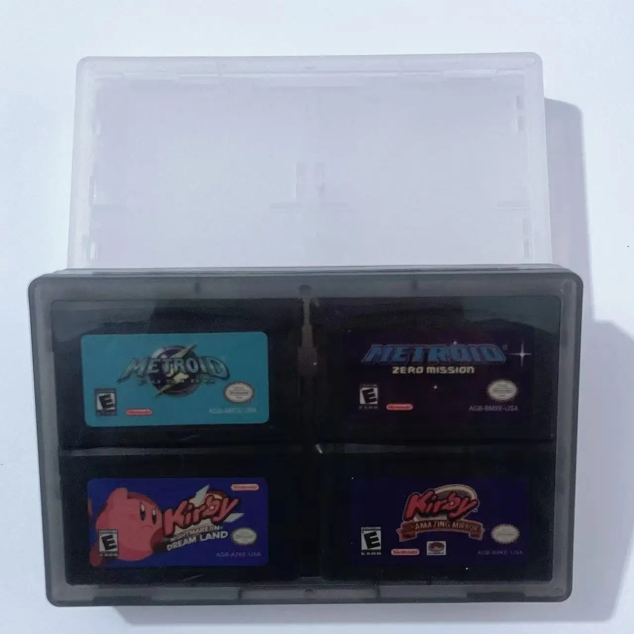 Factory Sale 4 in 1 Storage Box With Four English Language Video Game Cartridge for Game Boy Advance