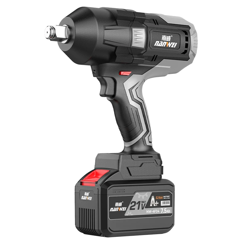Беспроводной ударный ключ 21V3/4 дюйма максимальный крутящий момент 1500 Н. М скорость 2400 об/мин литий-ионный аккумулятор 4 разъема для водителя быстрое зарядное устройство сумка инструментов