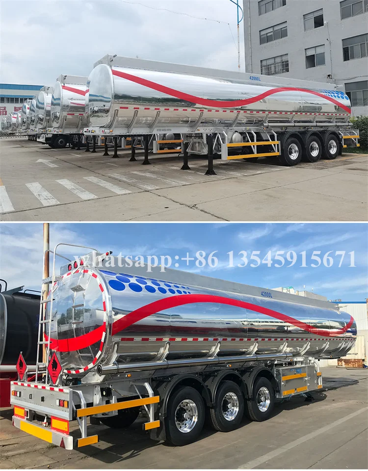 High quality CLW 42000l aluminum fuel tanker trailer for Saudi Aramco.jpg