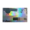 Carte PVC argentée hologramme 0,38 mm