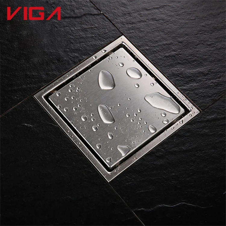 Tile Insert Shower Drain Cover Stainless Steel Bathroom Floor