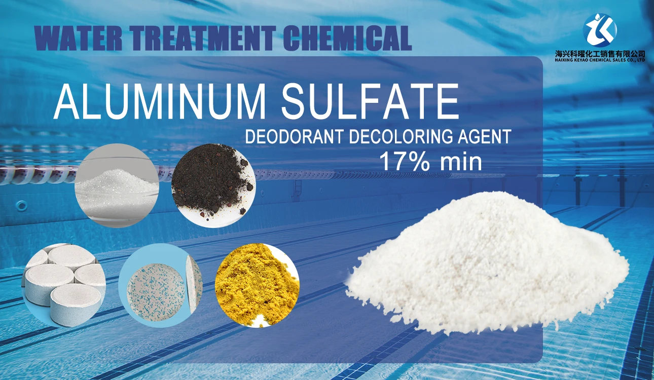 Swimming Pool Chemicals Aluminum Sulfate Granulated 16 17 Aluminum