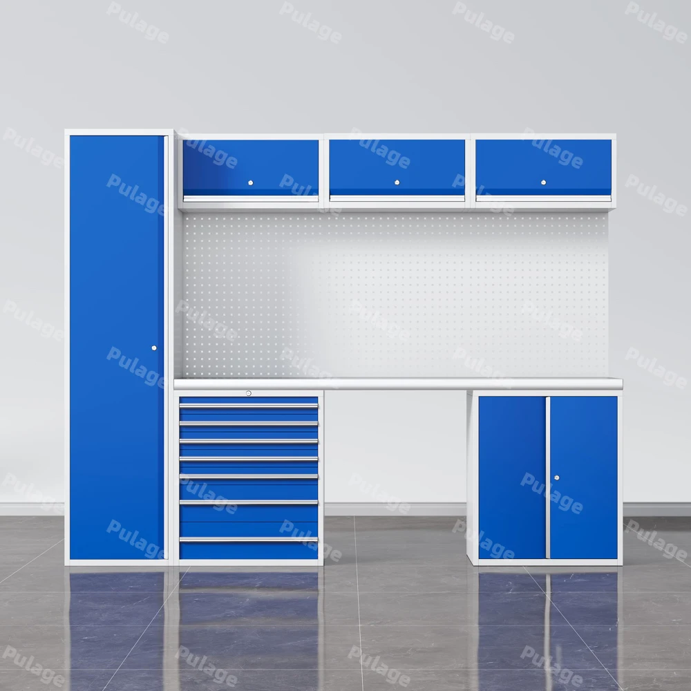 4 Unit Modular Tool Workbench | Factory Customized Combined Steel Storage System
