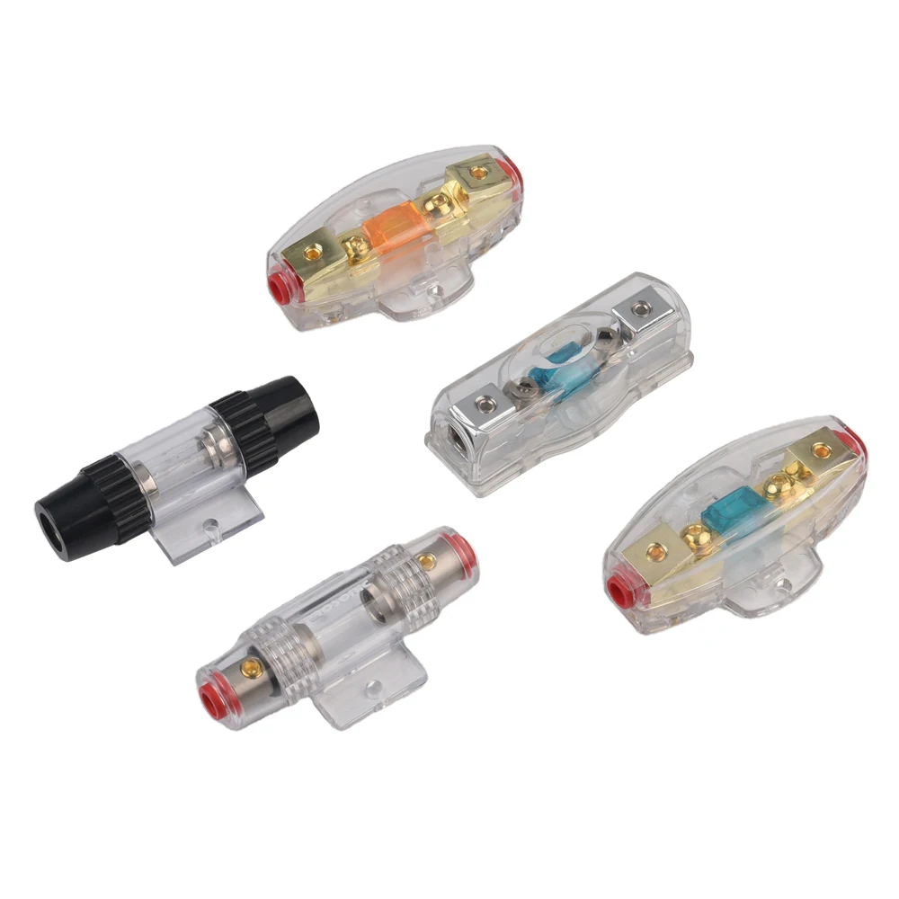 Custom High Quality Agu Fuse Holder Inline 4/6/8 Gauge Audio Fuse