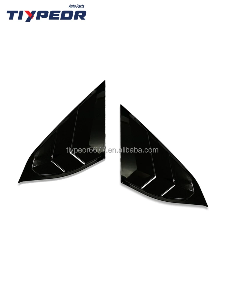 product tiypeor window louver for honda accord 2018 2022 gloss black jdm side vent rear window quarter louver-3