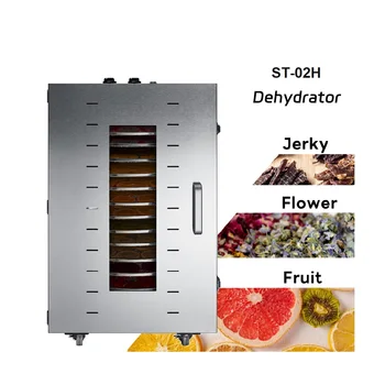 Home appliance 16 trays rotary food dryer beef jerky stainless steel fruit drying food dehydrator machine