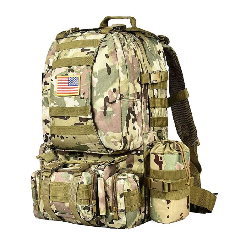High Capacity Training Backpack Waterproof Tactical Backpack for Hiking Outdoor Travel Camouflage Tactical Backpack