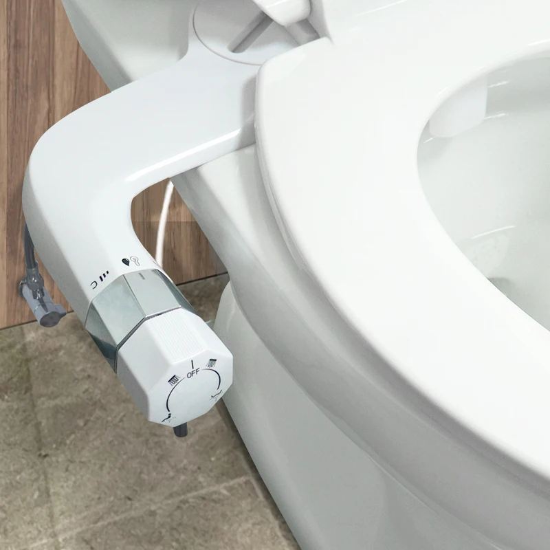 Cold And Hot Water Nonelectric Bidet Selfcleaning Dual Nozzle