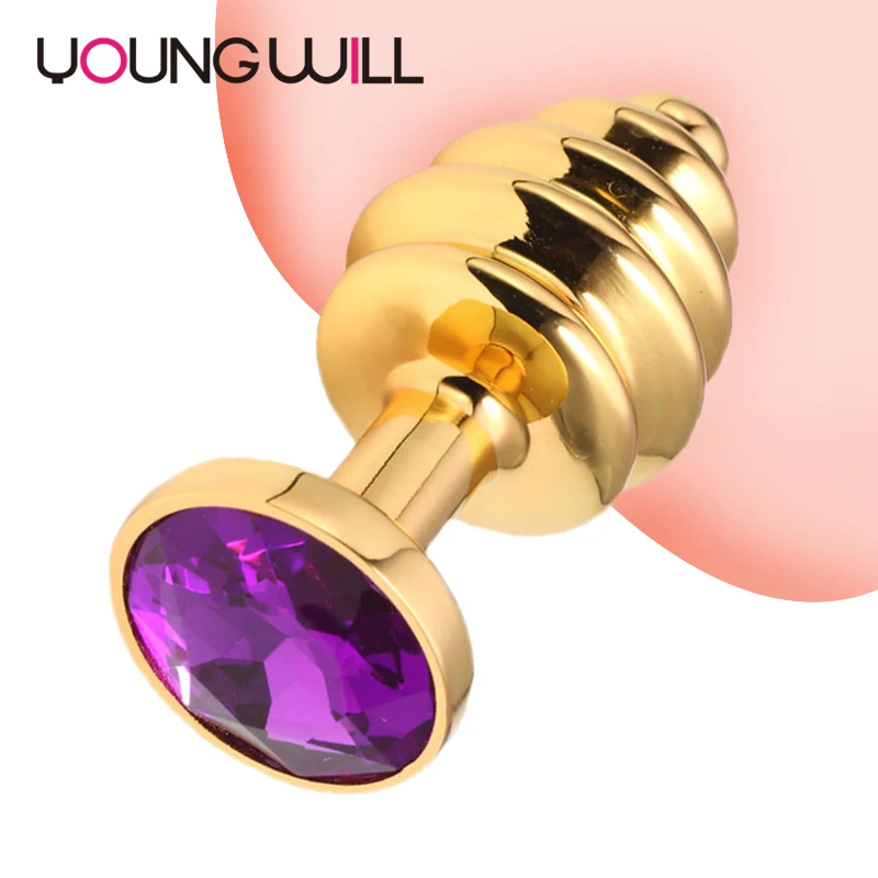 Anal Vaginal Jewelry - Thread Anal Plug Jewelry Metal Butt Plug Prostate Massager Adult Products  Anal Beads Anus Dilator Sex Toys For Women Man Gay