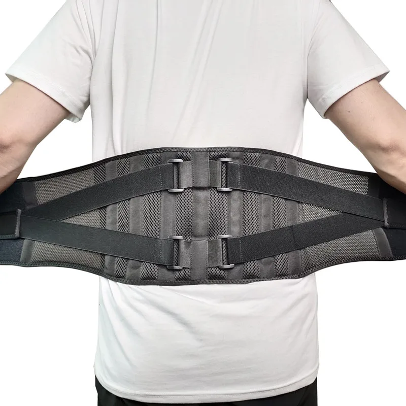 Adjustable Fully Elastic Nylon Back Pain Relief Tightening Brace 