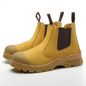 Zstep No Lace Shoes Safety Boot Steel Toe and Steel Plate Anti Smash and Anti Punture