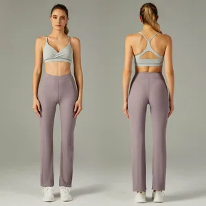 Hot Selling Sleeveless Yoga Wear Set Sports Bra Leggings Custom Logo