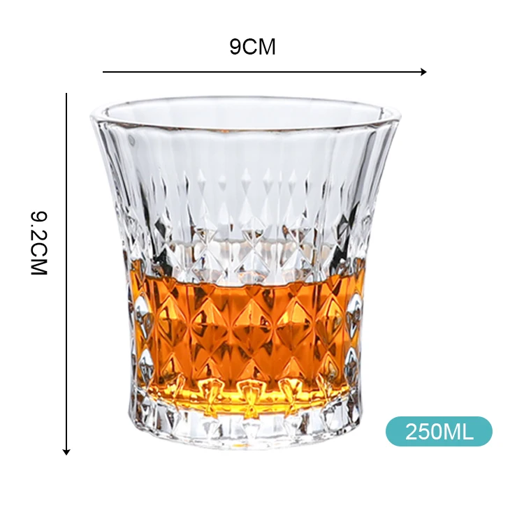 Free Sample Lead Free Modern Drinking Whiskey Crystal Drinking Glassware  Embossed Whisky Glass Cup for Home Bar - China Luxury Glasses Whiskey and  Cool Glasses Whiskey price