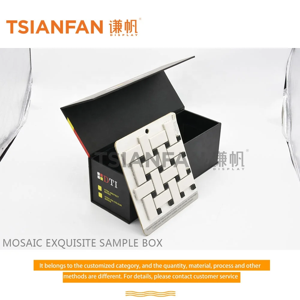 Compact Pro Magnetic Tile System Mineral Stone Case Retail Glass Case