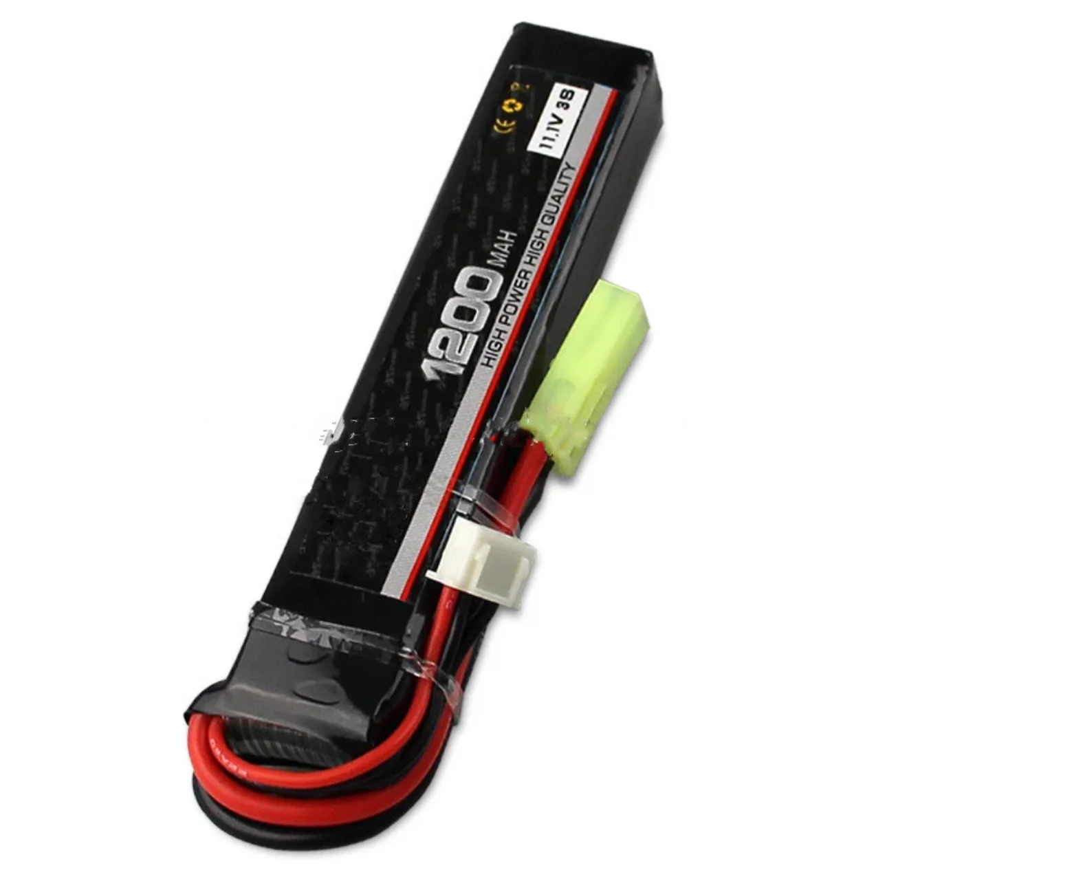 Yangers Lot De 2 Batteries Li-ion 11,1V 2000mAh RC Rechargeables SM-2P Avec Chargeur USB - Pour Airsoft, RC Truck Et Jouets