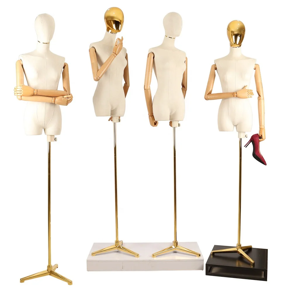 Full Body Realistic Plastic Full-Length Female Body Coating Model Mannequin Torso Dress Model with Akimbo Posture & Straight Foot; Space Saving ; Skin Color 