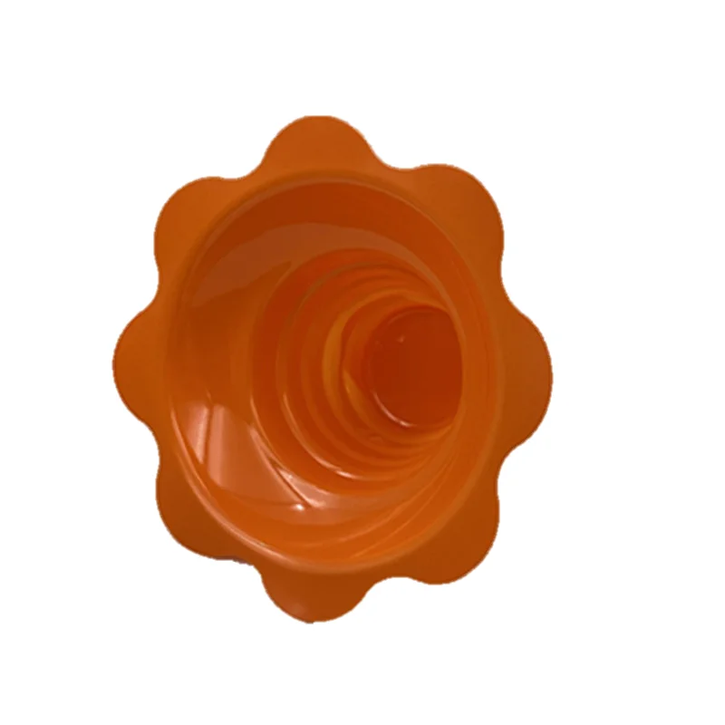 8 Oz Plastic Disposable Ice Cream Flower Bowls Plastic Clear Sundae